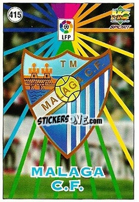 Sticker Malaga - Las Fichas De La Liga 1998-1999 - Mundicromo