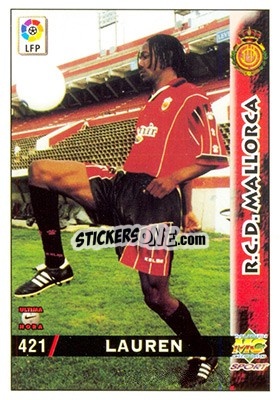 Cromo Lauren - Las Fichas De La Liga 1998-1999 - Mundicromo