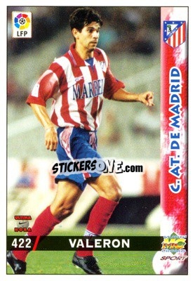 Sticker Valerón - Las Fichas De La Liga 1998-1999 - Mundicromo