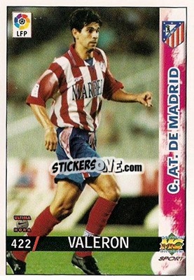 Sticker Valerón - Las Fichas De La Liga 1998-1999 n. 422err - Mundicromo