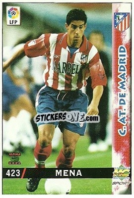 Cromo Mena - Las Fichas De La Liga 1998-1999 - Mundicromo