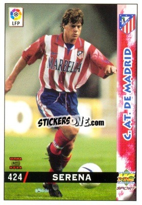 Cromo Serena - Las Fichas De La Liga 1998-1999 - Mundicromo