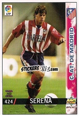 Cromo Serena - Las Fichas De La Liga 1998-1999 - Mundicromo