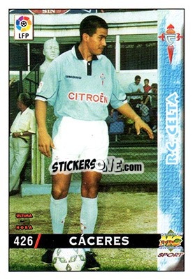 Figurina Cáceres - Las Fichas De La Liga 1998-1999 - Mundicromo