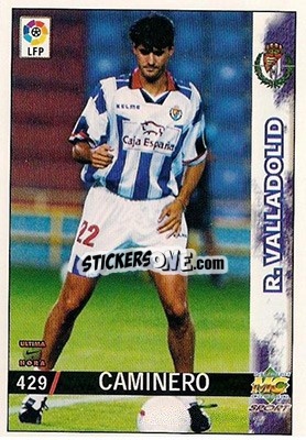 Cromo Caminero - Las Fichas De La Liga 1998-1999 - Mundicromo