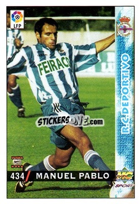 Cromo Manuel Pablo - Las Fichas De La Liga 1998-1999 - Mundicromo