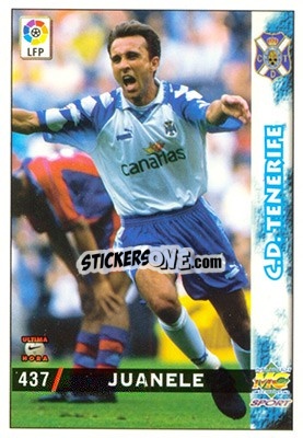 Sticker Juanele - Las Fichas De La Liga 1998-1999 - Mundicromo