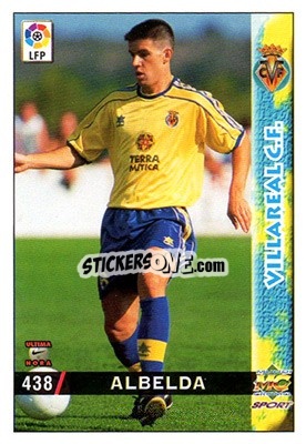 Sticker Albelda - Las Fichas De La Liga 1998-1999 - Mundicromo