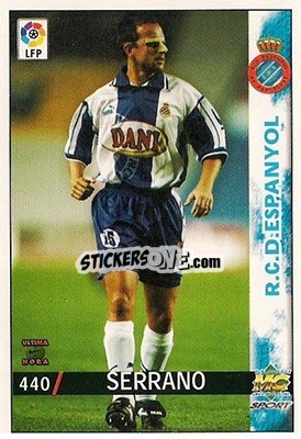 Sticker Serrano - Las Fichas De La Liga 1998-1999 - Mundicromo