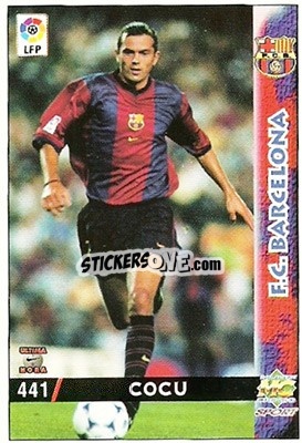 Sticker Cocu - Las Fichas De La Liga 1998-1999 - Mundicromo