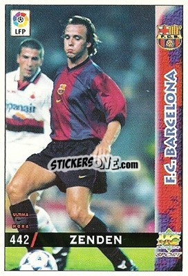 Sticker Zenden - Las Fichas De La Liga 1998-1999 - Mundicromo
