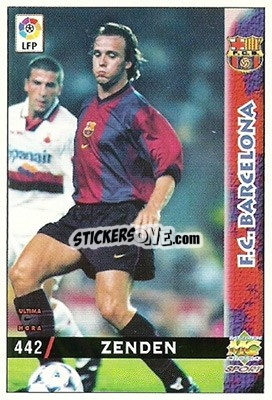 Cromo Zenden - Las Fichas De La Liga 1998-1999 - Mundicromo