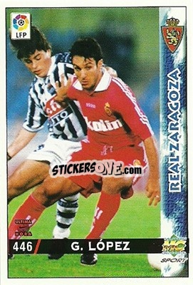 Cromo Gustavo López - Las Fichas De La Liga 1998-1999 - Mundicromo