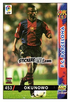 Cromo Okunowo - Las Fichas De La Liga 1998-1999 - Mundicromo