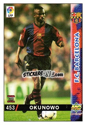 Figurina Okunowo - Las Fichas De La Liga 1998-1999 - Mundicromo