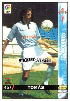 Sticker Tomás - Las Fichas De La Liga 1998-1999 - Mundicromo
