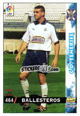 Cromo Ballesteros - Las Fichas De La Liga 1998-1999 - Mundicromo