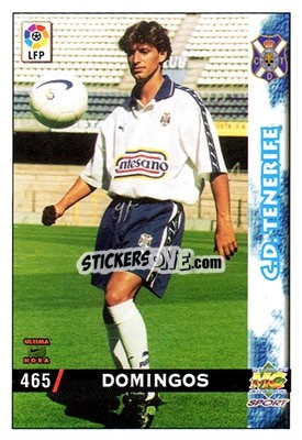Sticker Domingos - Las Fichas De La Liga 1998-1999 - Mundicromo
