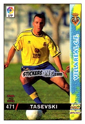 Cromo Tasevski - Las Fichas De La Liga 1998-1999 - Mundicromo