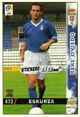 Cromo Eskurza - Las Fichas De La Liga 1998-1999 - Mundicromo