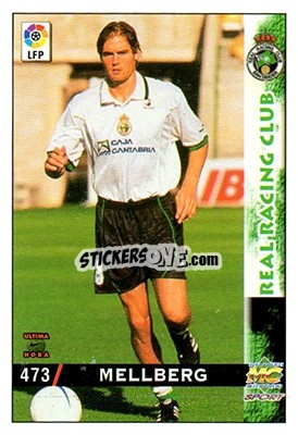 Cromo Mellberg - Las Fichas De La Liga 1998-1999 - Mundicromo