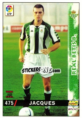 Sticker Jacques - Las Fichas De La Liga 1998-1999 - Mundicromo