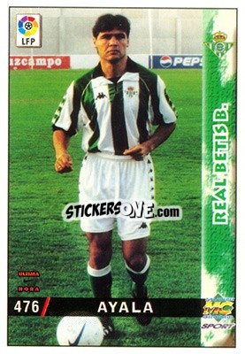 Sticker Ayala - Las Fichas De La Liga 1998-1999 - Mundicromo