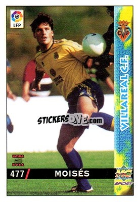 Sticker Moises - Las Fichas De La Liga 1998-1999 - Mundicromo