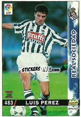Cromo Luis Pérez - Las Fichas De La Liga 1998-1999 - Mundicromo