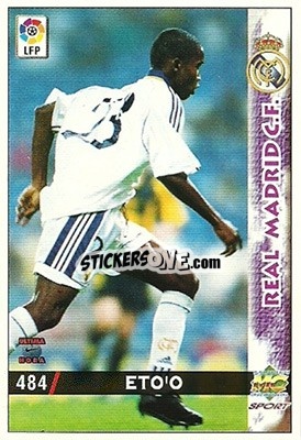 Sticker Eto'o - Las Fichas De La Liga 1998-1999 - Mundicromo