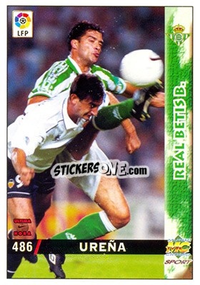 Sticker Ureña - Las Fichas De La Liga 1998-1999 - Mundicromo