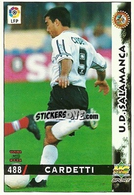 Cromo Cardetti - Las Fichas De La Liga 1998-1999 - Mundicromo