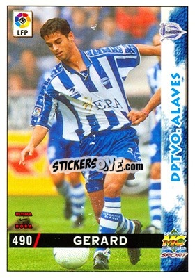 Cromo Gerard - Las Fichas De La Liga 1998-1999 - Mundicromo