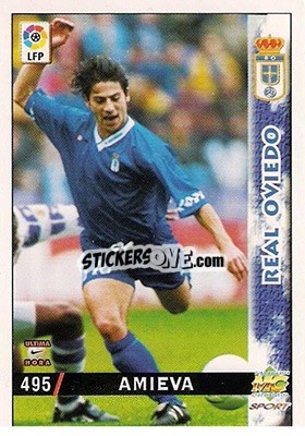 Cromo Amieva - Las Fichas De La Liga 1998-1999 - Mundicromo