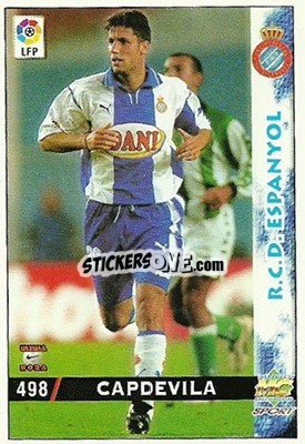 Cromo Capdevila - Las Fichas De La Liga 1998-1999 - Mundicromo