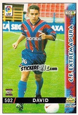 Cromo David - Las Fichas De La Liga 1998-1999 - Mundicromo