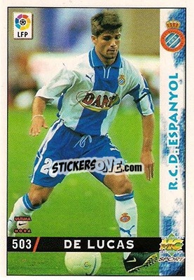 Sticker De Lucas - Las Fichas De La Liga 1998-1999 n. 503 - Mundicromo