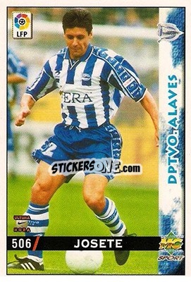 Sticker Josete - Las Fichas De La Liga 1998-1999 - Mundicromo