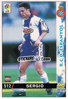 Sticker Sergio - Las Fichas De La Liga 1998-1999 - Mundicromo