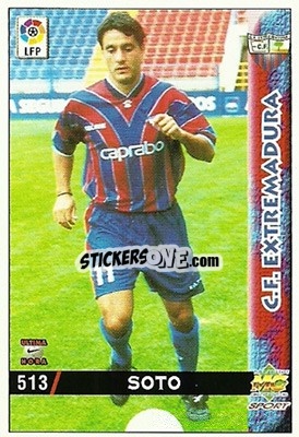 Cromo Soto - Las Fichas De La Liga 1998-1999 - Mundicromo