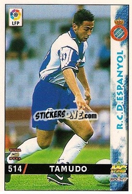 Sticker Tamudo - Las Fichas De La Liga 1998-1999 - Mundicromo