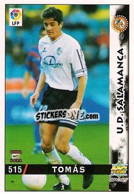 Sticker Tomas - Las Fichas De La Liga 1998-1999 - Mundicromo