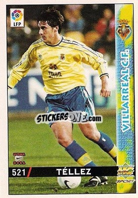 Sticker Téllez - Las Fichas De La Liga 1998-1999 - Mundicromo