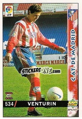 Cromo Venturin - Las Fichas De La Liga 1998-1999 - Mundicromo