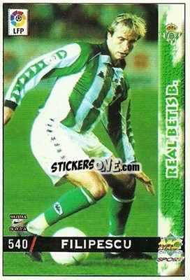 Sticker Filipescu - Las Fichas De La Liga 1998-1999 n. 540 - Mundicromo