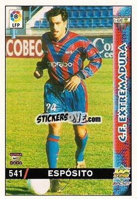 Sticker Espósito - Las Fichas De La Liga 1998-1999 - Mundicromo