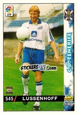 Sticker Lussenhoff - Las Fichas De La Liga 1998-1999 - Mundicromo