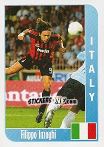 Sticker Filippo Inzaghi - Football Life 2008 n. 18 - Luxor