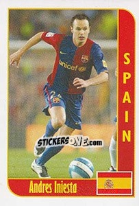Sticker Andres Iniesta - Football Life 2008 n. 25 - Luxor
