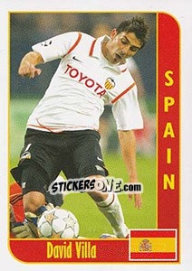 Sticker David Villa - Football Life 2008 - Luxor